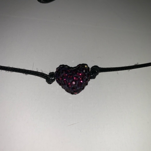 purple heart choker with pearl clasp - Picture 2 of 2